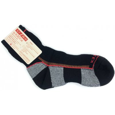 Surtex ponožky 90% Merino ZIMA Černé s šedou – Hledejceny.cz