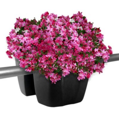 Prosperplast Květináč na balkónové zábradlí Crown 240 antracit – Zboží Mobilmania
