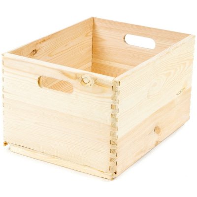 Compactor Custom Úložný box z borovicového dřeva 40 x 30 x 23 cm – Hledejceny.cz