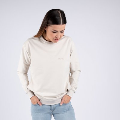 Moniel kojící mikina krátká Basic Light Beige – Zboží Dáma