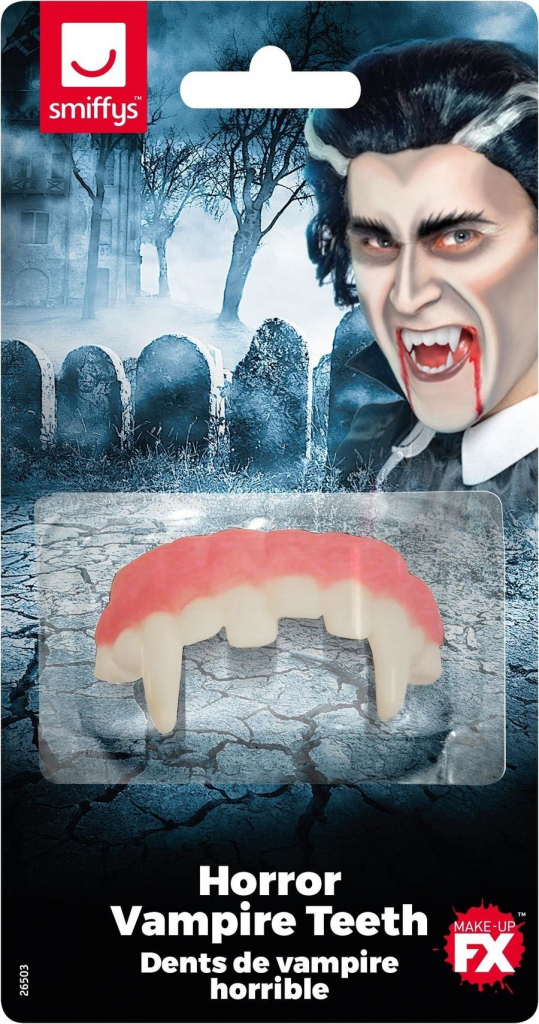 Upíří zuby gumové