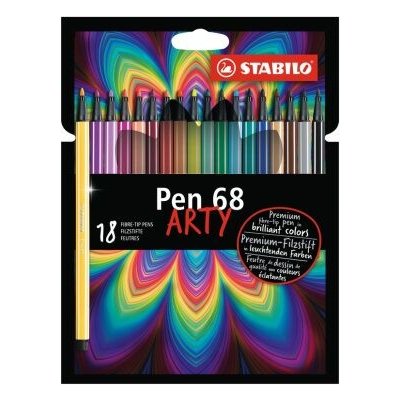 Stabilo Pen 68 Arty sada 18 ks v kartonovém pouzdru