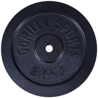 Gorilla Sports litinový 2,5 kg 160 mm – Hledejceny.cz