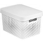 Curver Úložný box s víkem a puntíky Infinity 17 l mint – Zboží Dáma