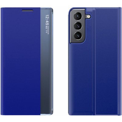 Pouzdro Hurtel Sleep Flip SView Cover Samsung Galaxy S23 Plus - modré – Zboží Mobilmania