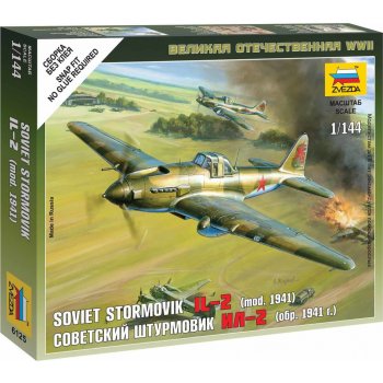 Zvezda Iljušin Il 2 Šturmovik Wargames WWII 6125 1:144