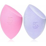 Real Techniques Chroma Miracle Complexion houbička na tekutý make-up 1 ks + Miracle Powder houbička na pudr 1 ks – Zboží Dáma