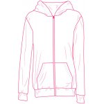 Elektronický střih / PDF dámská mikina se zipem a kapucí-M-XL – Zboží Dáma