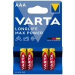 Varta LongLife Max Power AAA 4ks 4703101404 – Zbozi.Blesk.cz