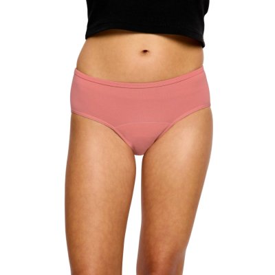 Modibodi Menstruační kalhotky Basic Mid-Rise Brief Moderate Bedrose Pink – Zboží Dáma