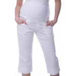 Těhotenské 3/4 kalhoty 1S0283 bílá – Zboží Mobilmania