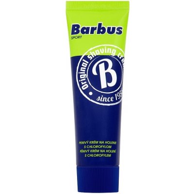 Barbus Sport pánský pěnivý krém na holení s chlorofylem 75 g