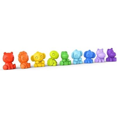 BRIGHT STARTS Hračka zvířátka set 9 ks TropicAnimals – Zbozi.Blesk.cz