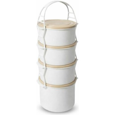 Smartcook Plastový jídlonosič 4 patra, 3x1l+1,3l – Zboží Dáma