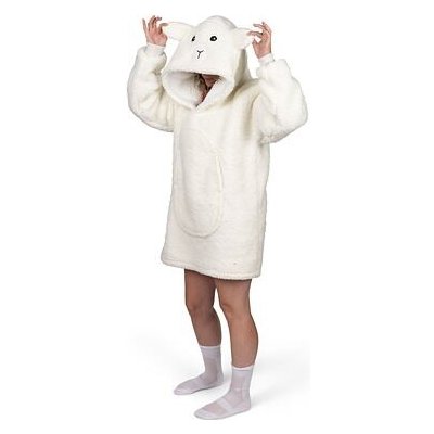 Cozy Noxxiez CH363 Ovečka hřejivá televizní mikinová deka s kapucí pro teenagery a dospělé – Zbozi.Blesk.cz