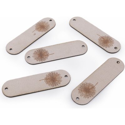 Pro Háčkování Hand Made štítek z eko kůže šedobéžový – Hledejceny.cz