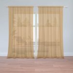 Sablio Záclony Okrová: 2ks 150x250cm – Hledejceny.cz