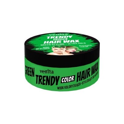 Venita Trendy Color Hair Wax barevný vosk na vlasy zelený 75 ml