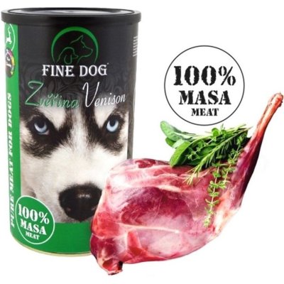 Fine dog zvěřina 100% masa 8 ks 1,2 kg