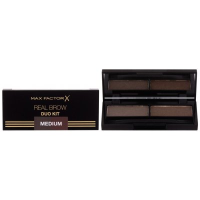 Max Factor Real Brow Duo Set a paletka na obočí 002 Medium 3,3 g – Hledejceny.cz