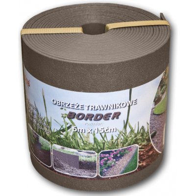 Bradas Plastový obrubník OBPBR06150 15 cm x 6 m hnědý 1 ks – Hledejceny.cz