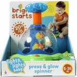 Bright Starts Hračka hudební svítící Press & Glow Spinner – Zboží Dáma