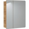 Koupelnový nábytek Comad Závěsná koupelnová skříňka se zrcadlem Aruba 841 2D dub craft zlatý