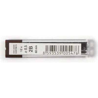 KOH-I-NOOR Tuha graf.polymerní 0,5 2B 12 ks etue 415202B005PK – Zboží Živě