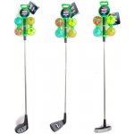 Teddies Golfová sada 1ks hůl 60cm + 4ks míček kov/plast – Zboží Živě