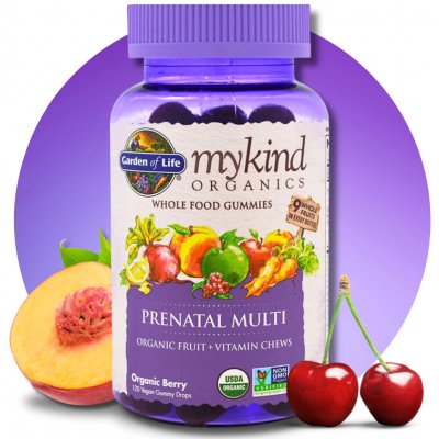 Garden of Life Mykind Organics Multi Gummies Prentální 120 kapslí – Hledejceny.cz