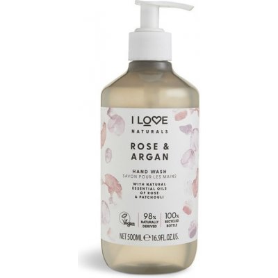 I Love mýdlo na ruce Naturals 500 ml, I Love Naturals Růže & Argan
