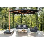 Slunečník SCOLARO Galaxia Astro Timber 3 x 4 m světle šedá T8N bez volánu – Hledejceny.cz