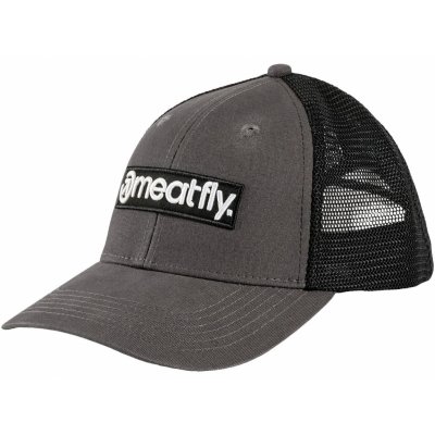 Meatfly Caleb Trucker Basic Logo Grey Šedá – Zboží Mobilmania