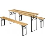 Kondela Pivní set 1+2 LORIS přírodní/černá – Hledejceny.cz