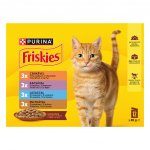 Friskies kuře kachna losos krůta ve šťávě 12 x 85 g – Hledejceny.cz