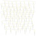 vidaXL Icicle Fairy Lights 100 LED teplá bílá 10 m akrylové PVC – Hledejceny.cz