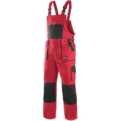 CXS Canis Luxy Robin monterkové kalhoty s laclem červeno-černé – Zboží Mobilmania