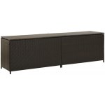 Shumee polyratan 200 x 50 x 60 cm hnědý – Zboží Dáma