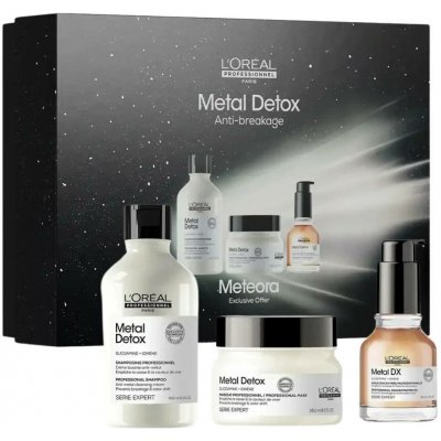 L´oréal Professionnel Serie Expert Metal Detox Trio Vánoční Sada šampon 300 ml + maska 250 ml + olej 50 ml – Sleviste.cz