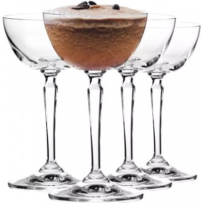 Krosno Sklenice na martini koktejlové sklenice SHAKE čiré 4 x 140 ml
