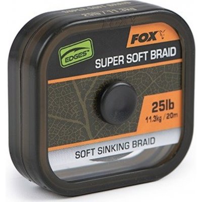 Fox návazcová šňůrka naturals soft braided hooklength 20m - 25lb – Sleviste.cz
