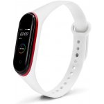Xiaomi Mi Band 3/4 náhradní náramek Dvoubarevný Bílo-červený MBSCZ-4DBBCRV – Zboží Živě