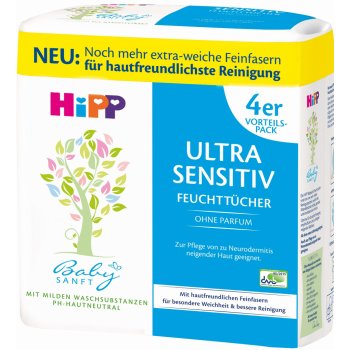 HiPP Babysanft Ultra Sensitive 4 x 52 ks od 129 Kč - Heureka.cz