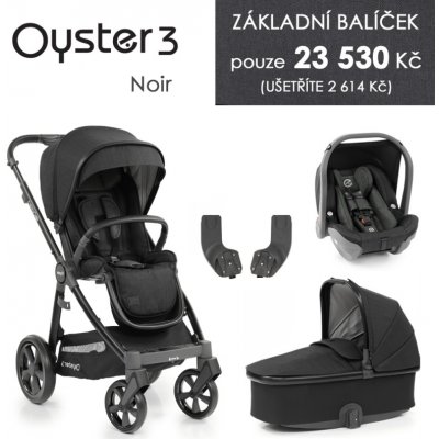BabyStyle Oyster 3 Základní set 4v1 noir 2021