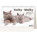 stolní Kočky/Mačky 22,6cm x 13,9cm, S33-27 2027 – Zboží Mobilmania