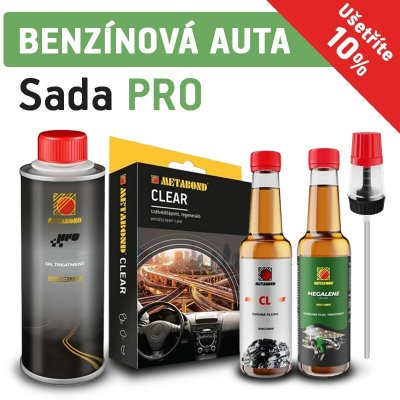 Metabond Set aditiv pro benzínové motory - Metabond PRO 250 ml + Metabond CL 250 ml + Metabond Megalen 250 ml + Metabond Clear + Profesionální dávkovací hlava – Hledejceny.cz