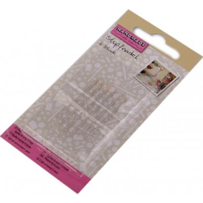 Jehly látací pro špatný zrak, zlatá ucha Varianta: nikl, Balení: 1 karta – Sleviste.cz