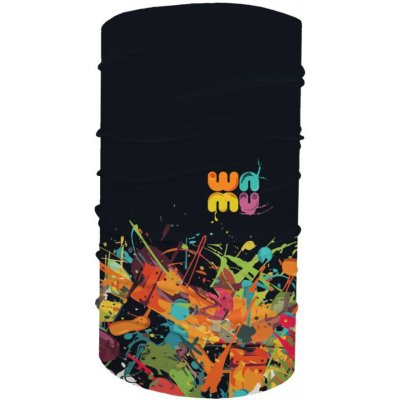 Multifunkční šátek WAMU Game On dětská černá – Zboží Mobilmania