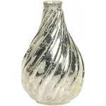 Rtuťová antik skleněná dekorační vázička Vallia - Ø 7*11 cm - Chic Antique – Hledejceny.cz