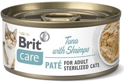 Brit Care Cat Sterilized Paté Tuna & Shrimps 70 g